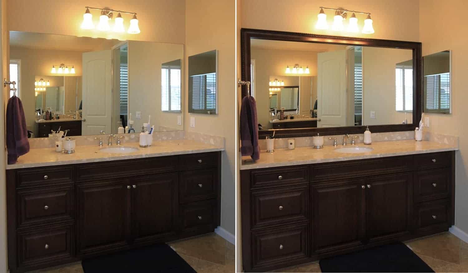 Read more about the article Vanity Mirror Makeover Changes the Look of Your Bathroom!
