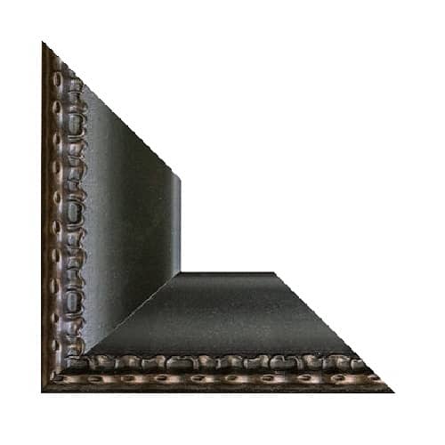Coronado Style Mirror Frame in Black & Bronze