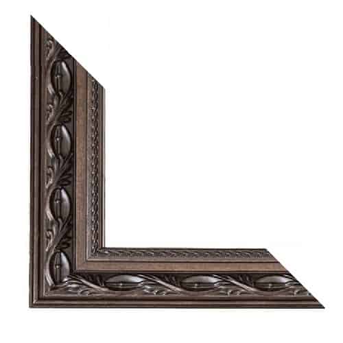 Le Flore Style Mirror Frame in Bronze-Brown