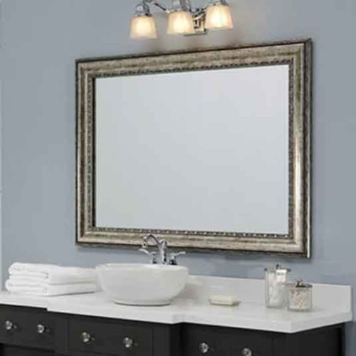 Affordable Custom Bathroom Mirror, Frame An Existing Bathroom Mirror With A Kit
