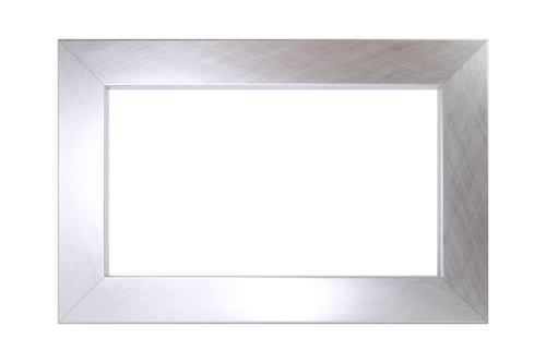 Moderna Crosshatch Silver 2″ Mirror Frame