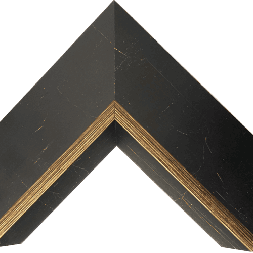 Bronze Brown Gold Leaf Reverse Frame - Sample