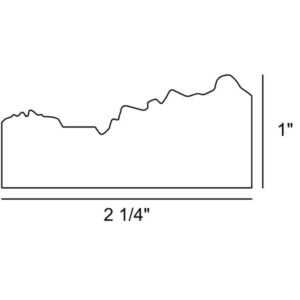 Graphic image depicting the dimensions of our Le Flore Mirror Frame Kit.