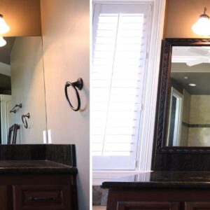 Le Flore Mirror Frame in Bronze Brown