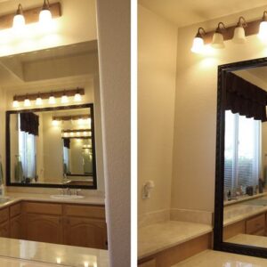 Le Flore Mirror Frame in Bronze Brown