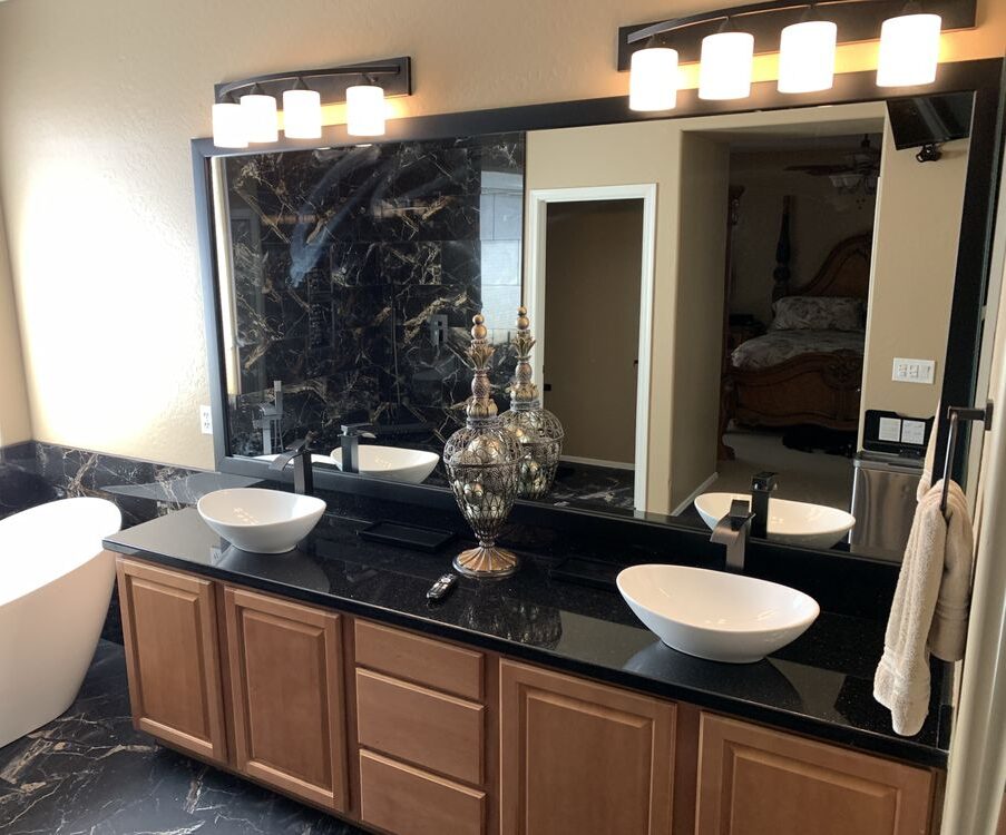 after elegant onyx mirror frame