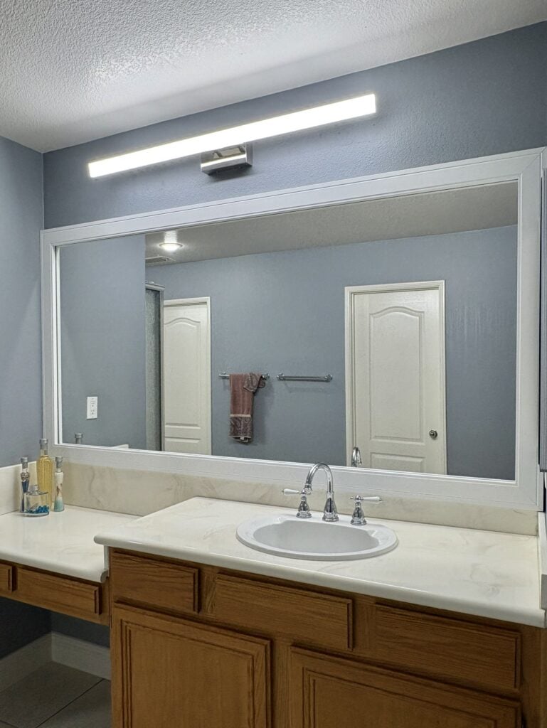 white frame