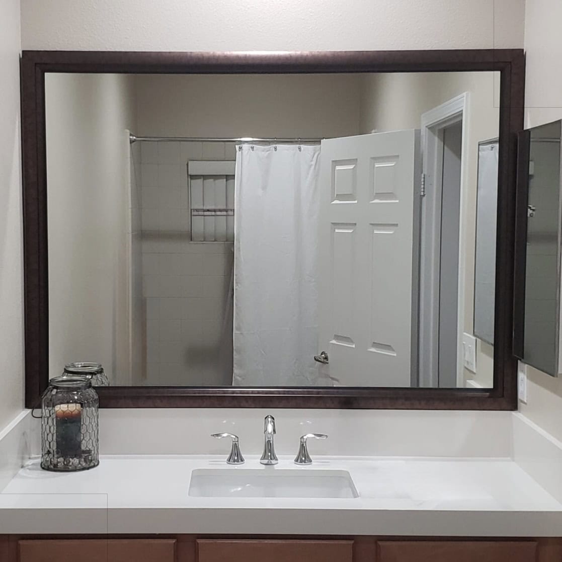 Antique Bronze Mirror Frame